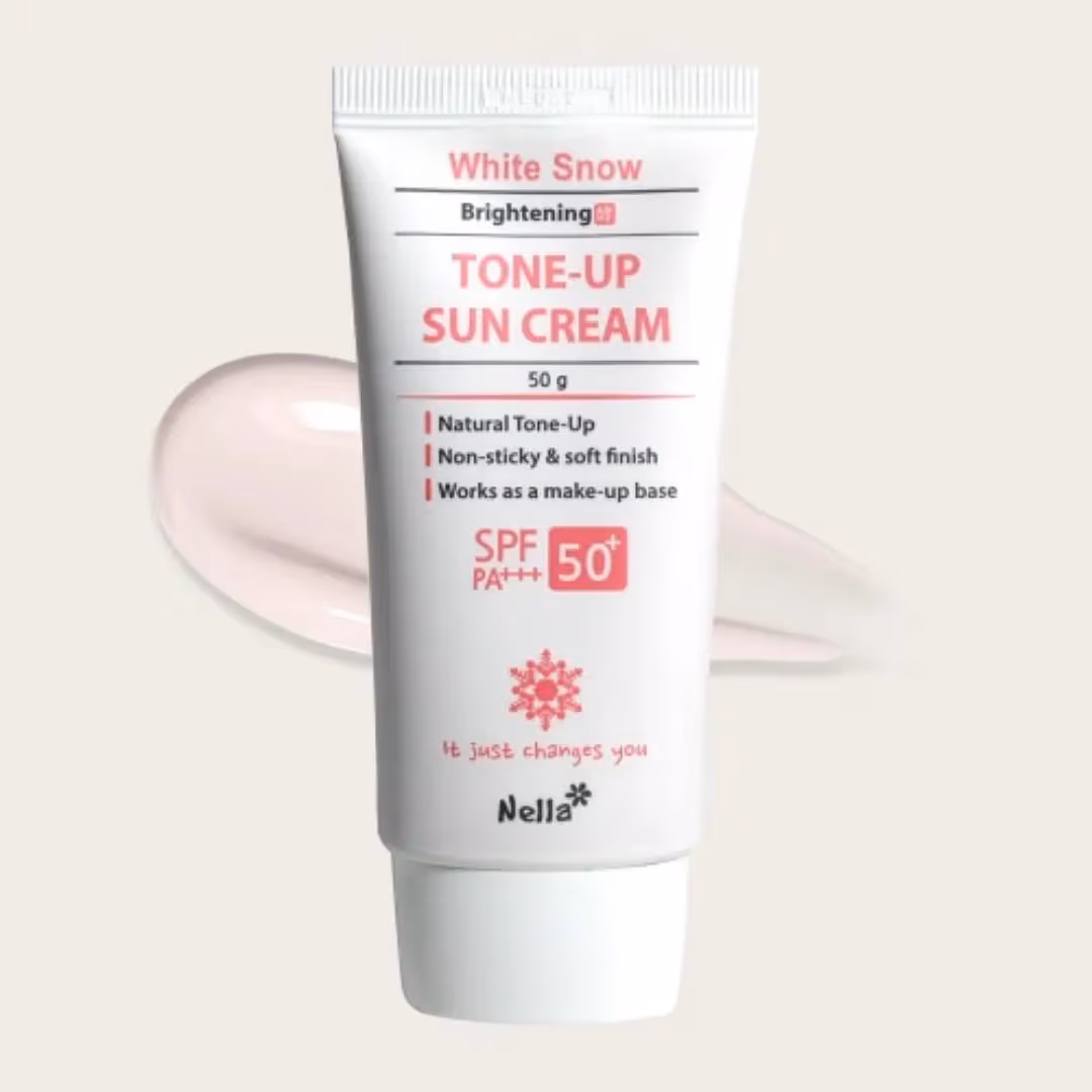 Nella - White Snow Brightening Fermented Tone-Up Sun Cream-50g 2 Nella - White Snow Brightening Fermented Tone-Up Sun Cream-50g